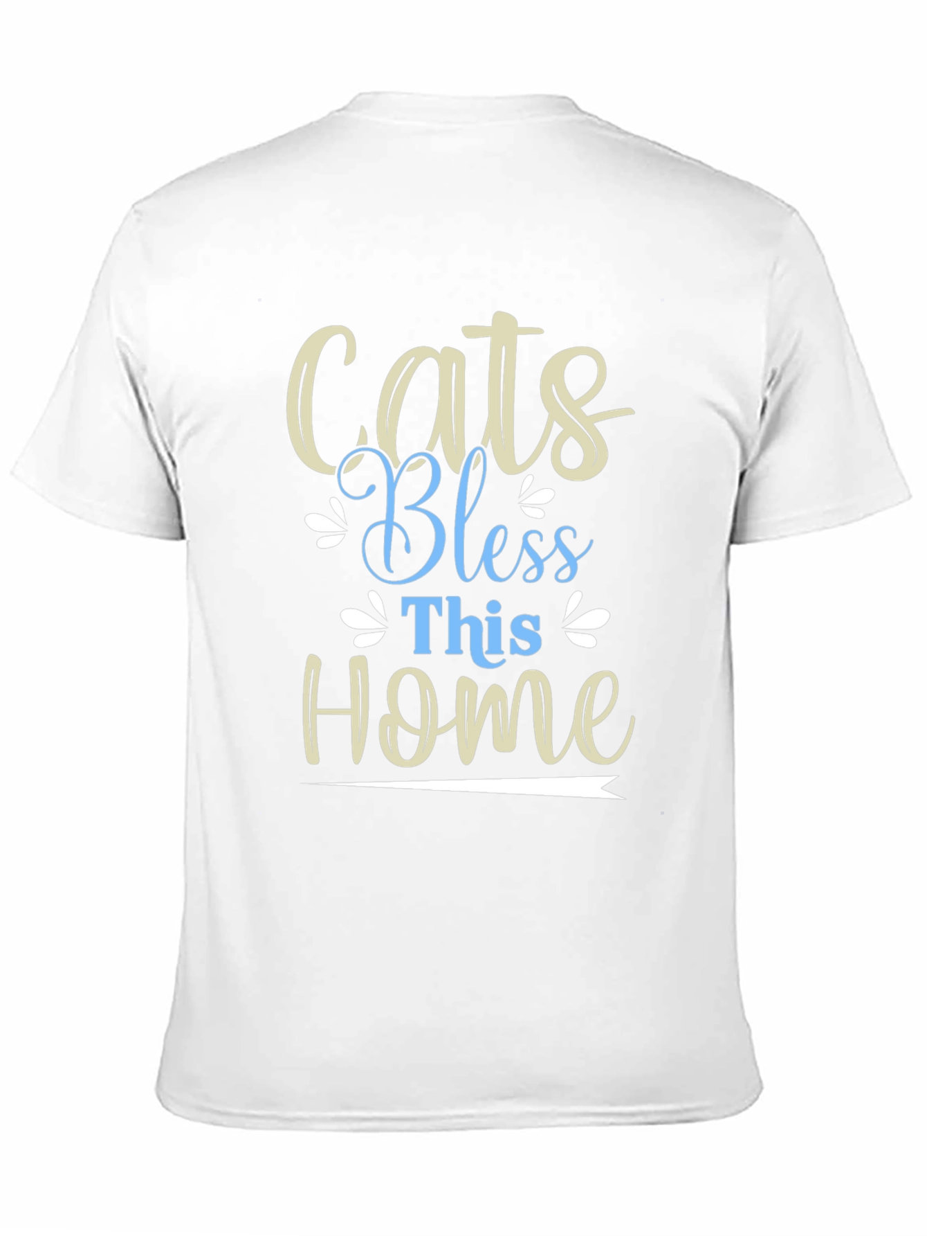 Cats Bless This Home Graphic T-Shirt