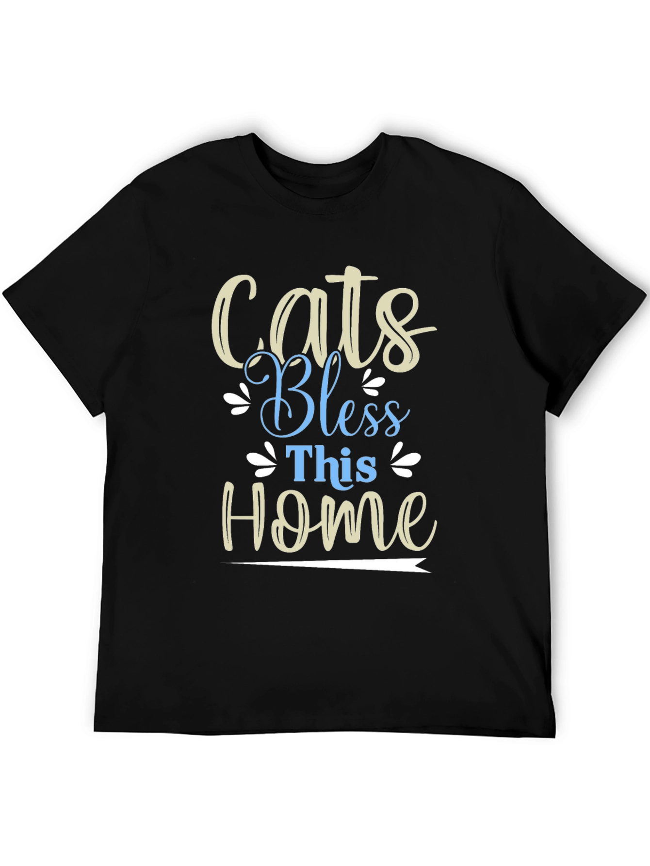 Cats Bless This Home Graphic T-Shirt