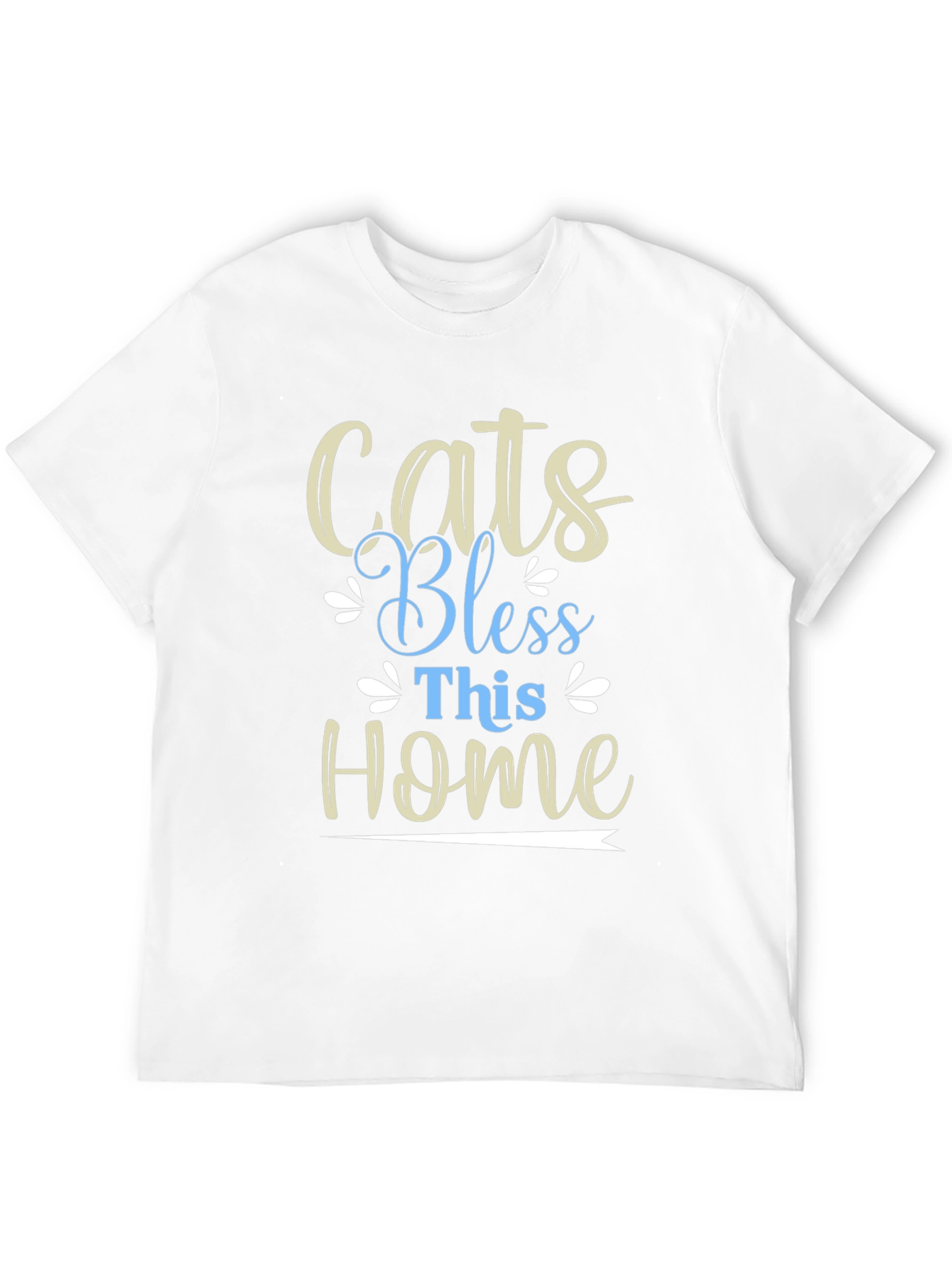 Cats Bless This Home Graphic T-Shirt
