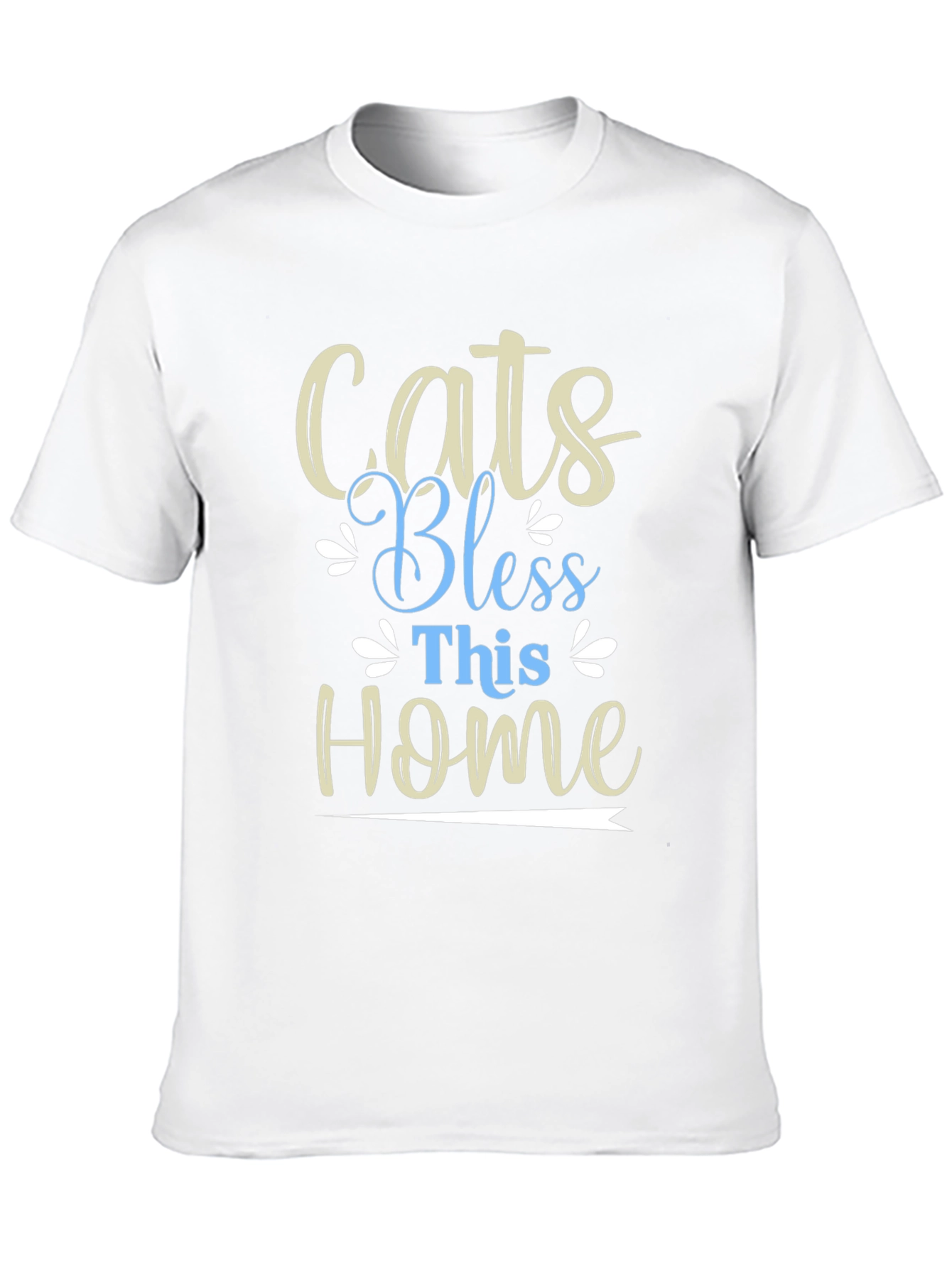 Cats Bless This Home Graphic T-Shirt