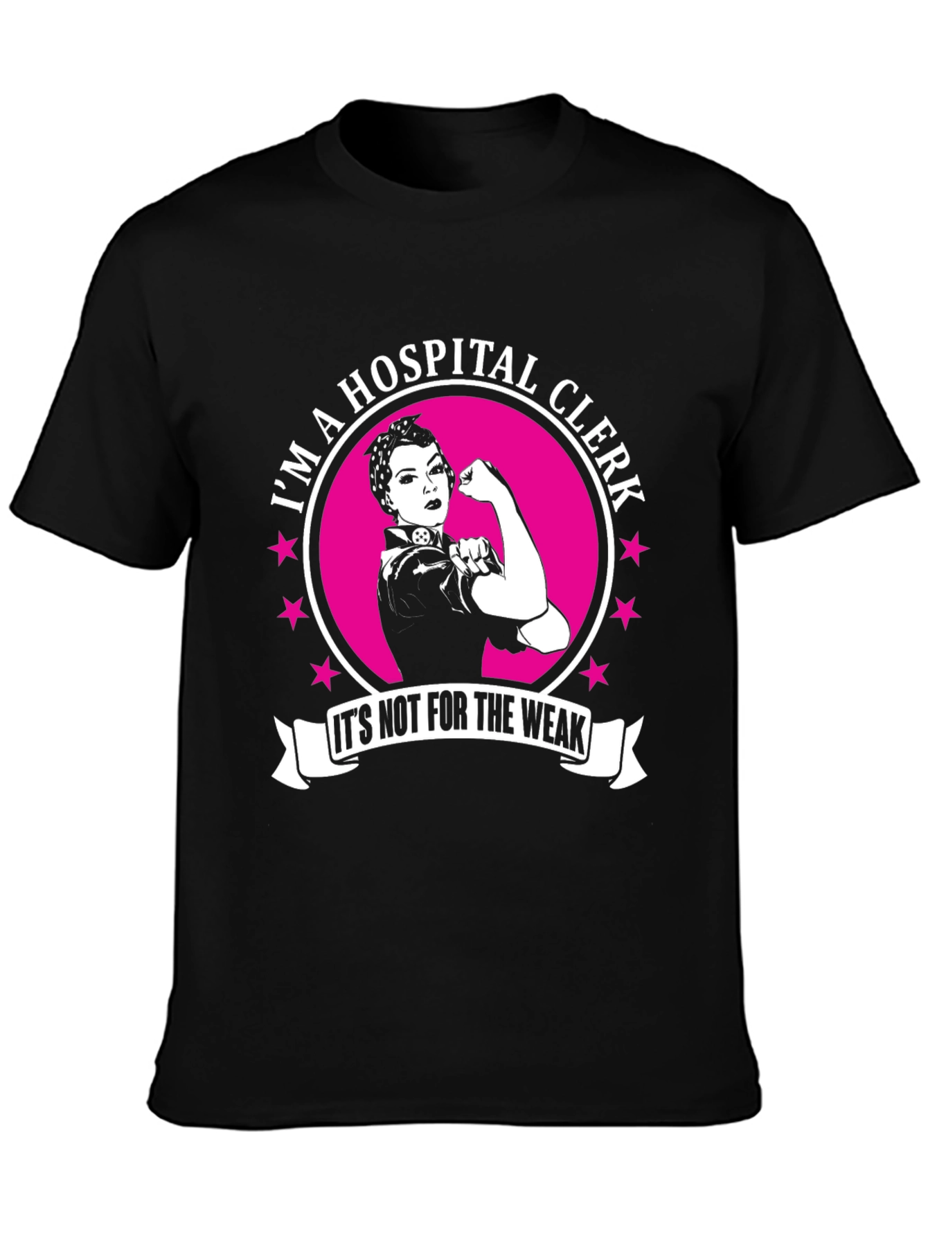 Hospital Clerk Rosie the Riveter T-Shirt
