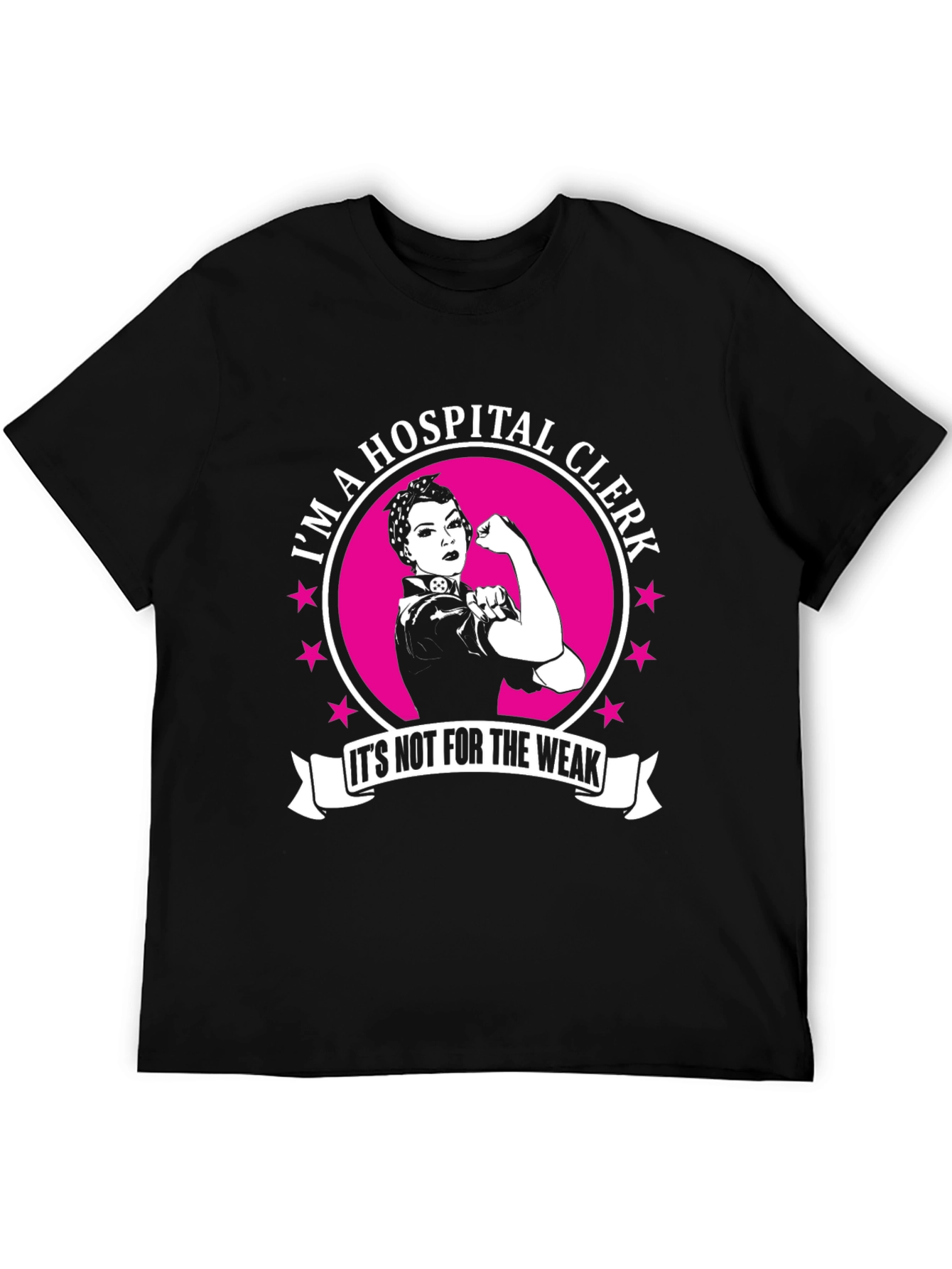 Hospital Clerk Rosie the Riveter T-Shirt