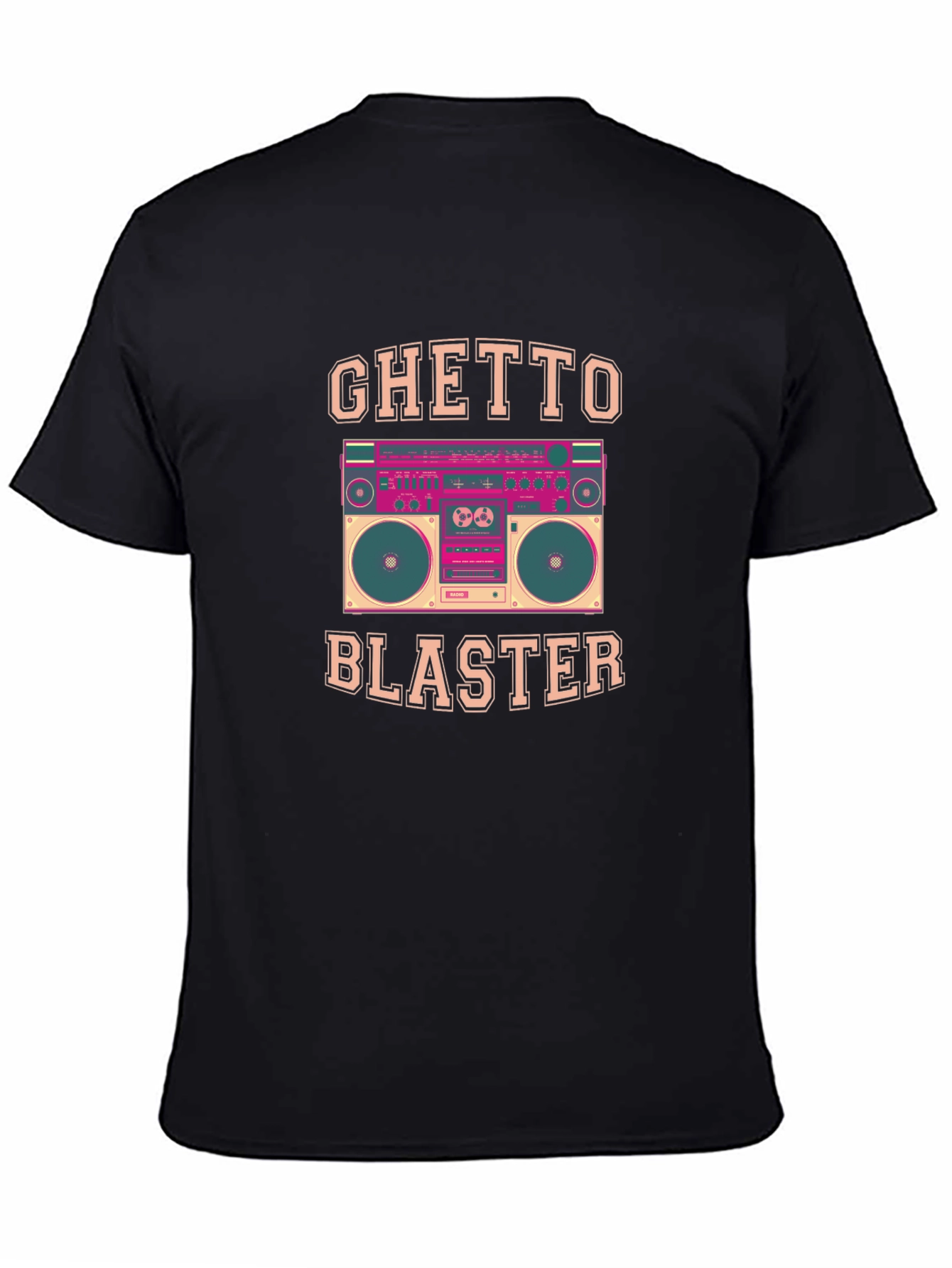Ghetto Blaster Retro Boombox Graphic Tee