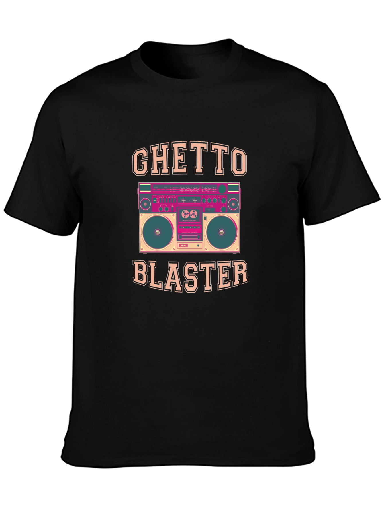 Ghetto Blaster Retro Boombox Graphic Tee