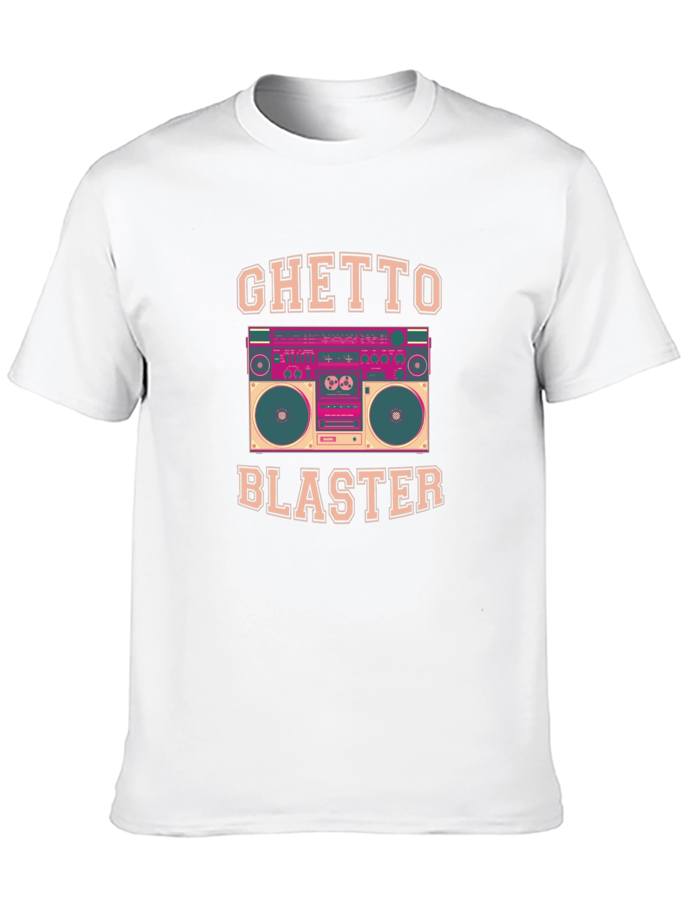 Ghetto Blaster Retro Boombox Graphic Tee