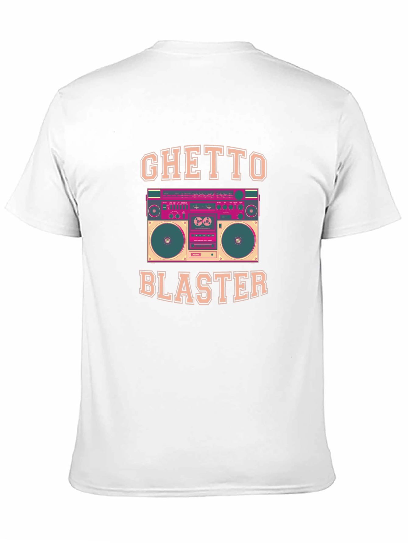 Ghetto Blaster Retro Boombox Graphic Tee