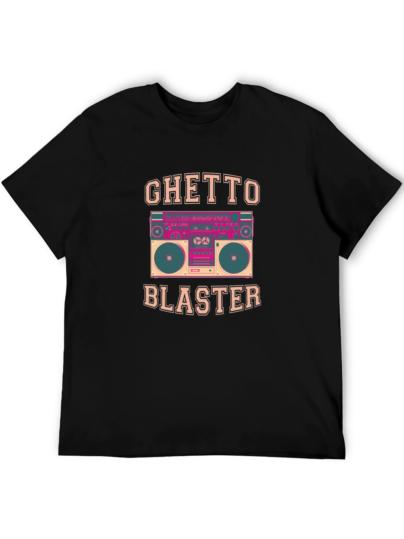Ghetto Blaster Retro Boombox Graphic Tee