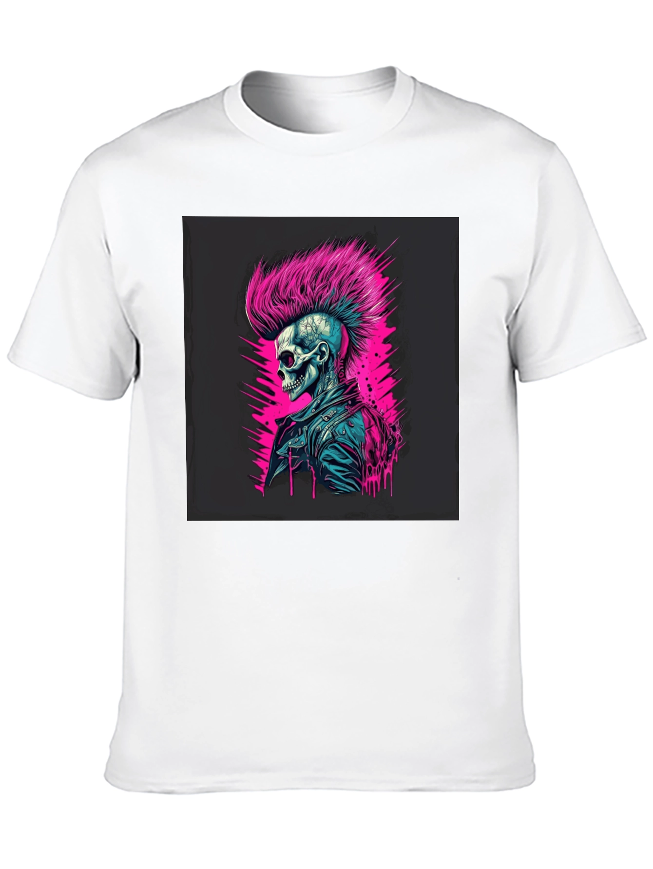 Punk Skull Graphic T-Shirt - Edgy Style