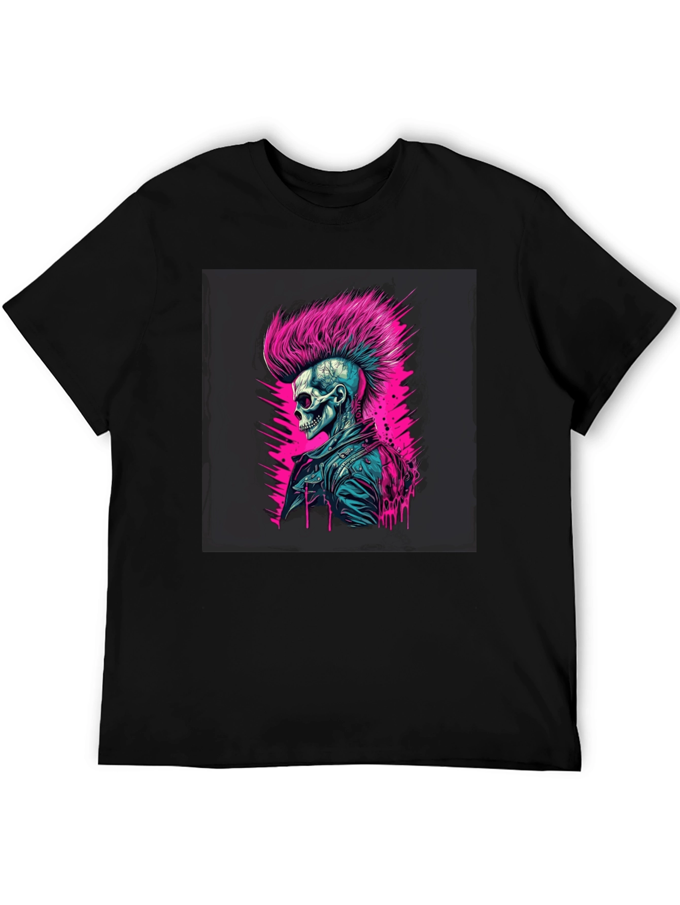 Punk Skull Graphic T-Shirt - Edgy Style