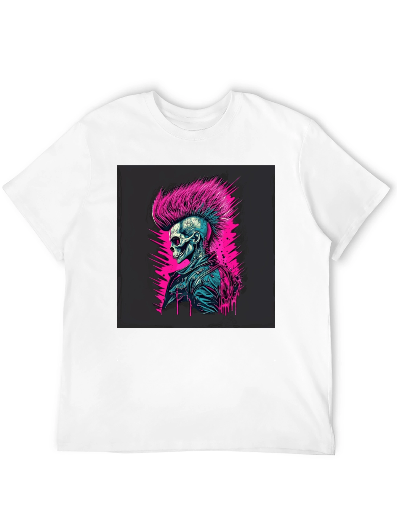 Punk Skull Graphic T-Shirt - Edgy Style
