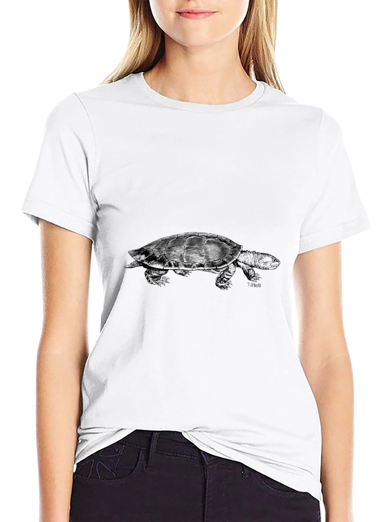 Black Turtle Graphic Tee