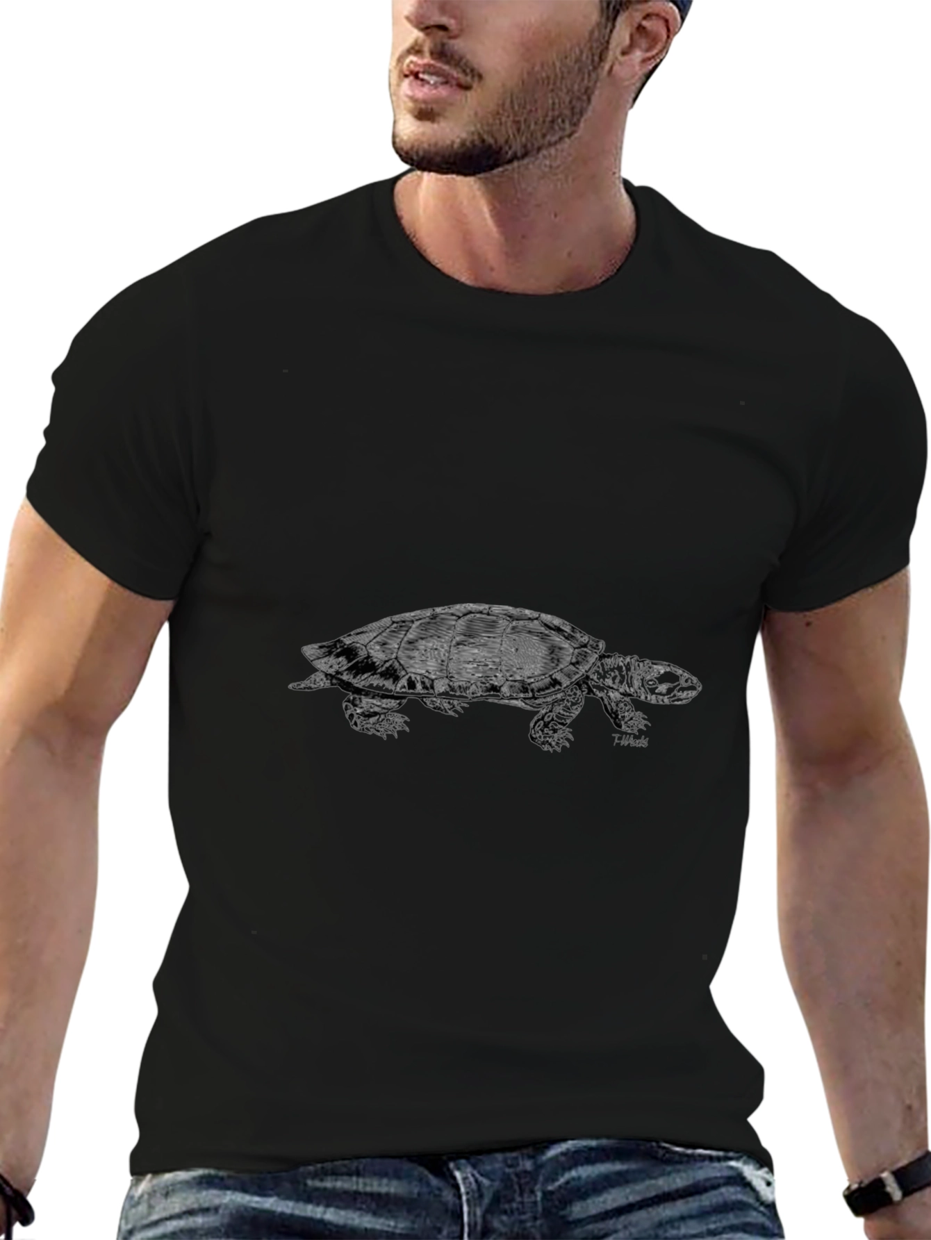 Black Turtle Graphic Tee