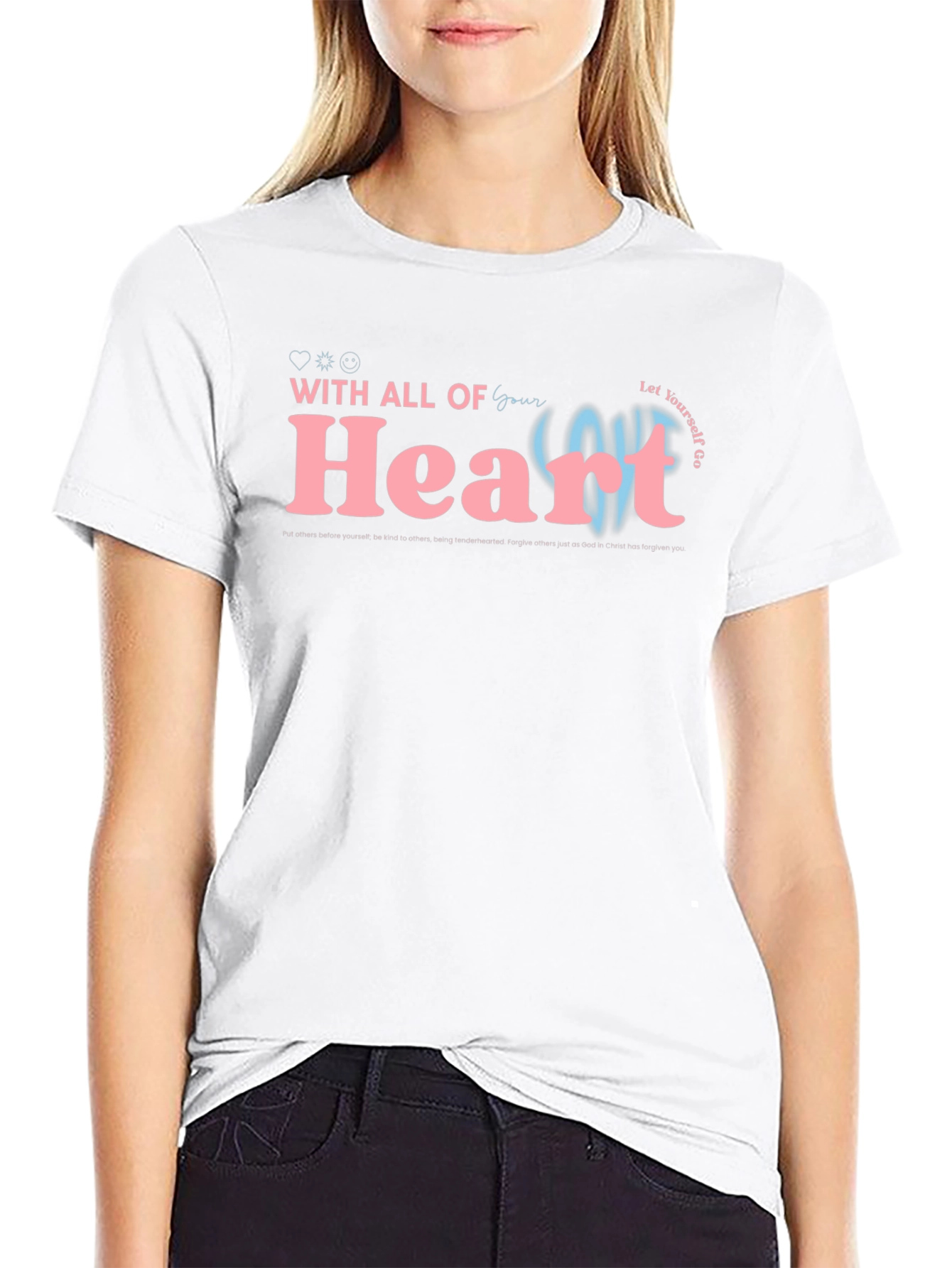 With All Your Heart Graphic Tee