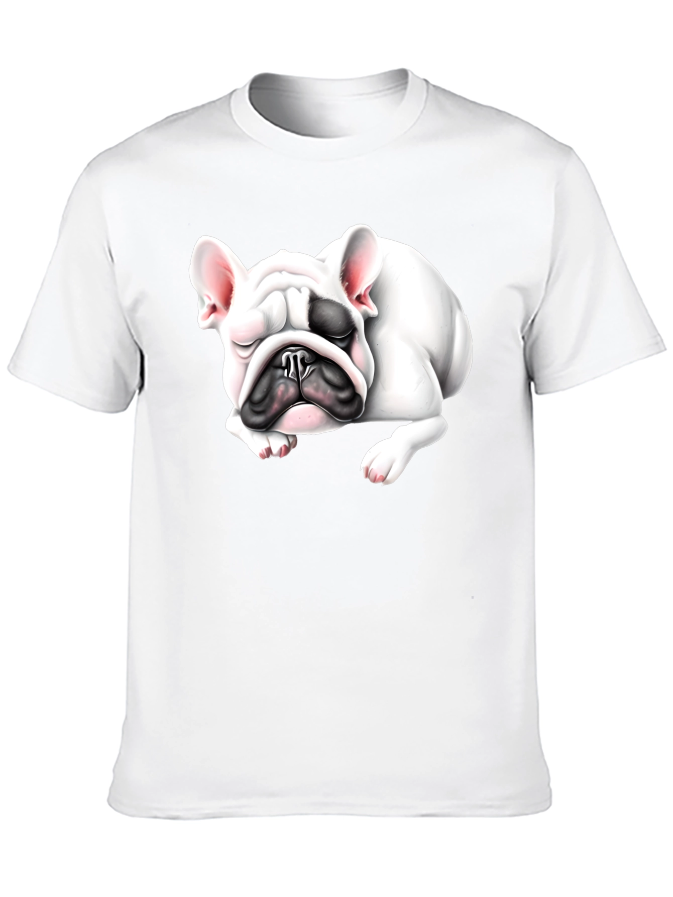 Sleeping Bulldog Graphic Tee - Black Cotton Comfort