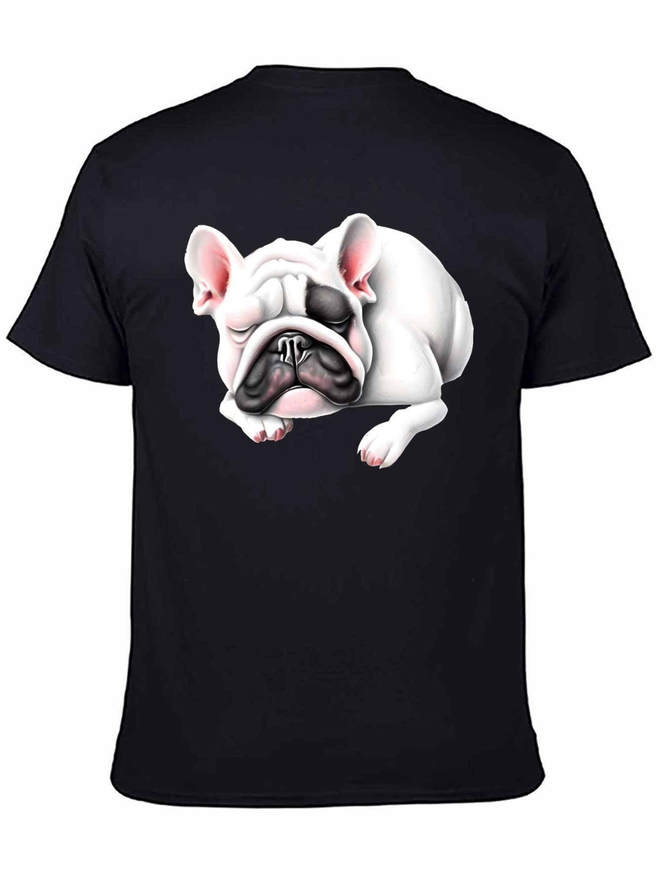 Sleeping Bulldog Graphic Tee - Black Cotton Comfort