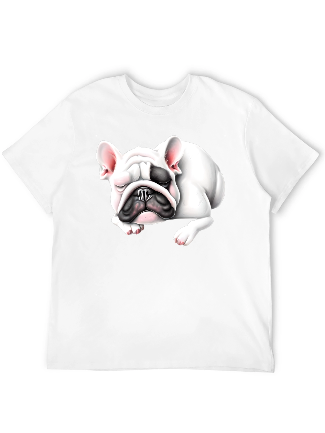 Sleeping Bulldog Graphic Tee - Black Cotton Comfort