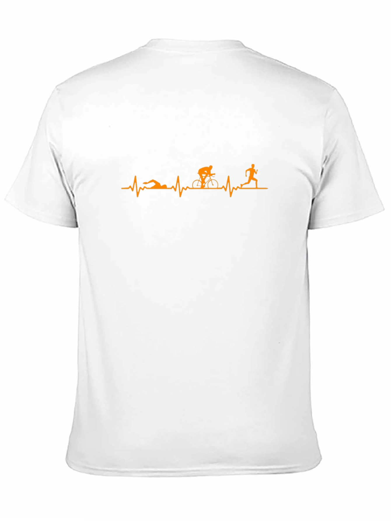Triathlon Heartbeat T-Shirt - Swim Bike Run