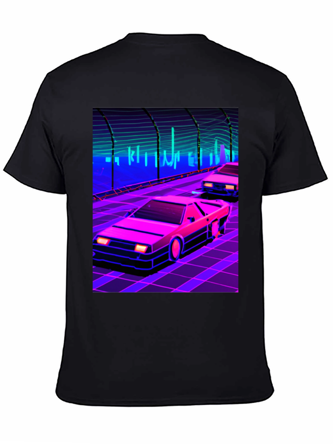 Retro Wave Car T-Shirt - Synthwave Style