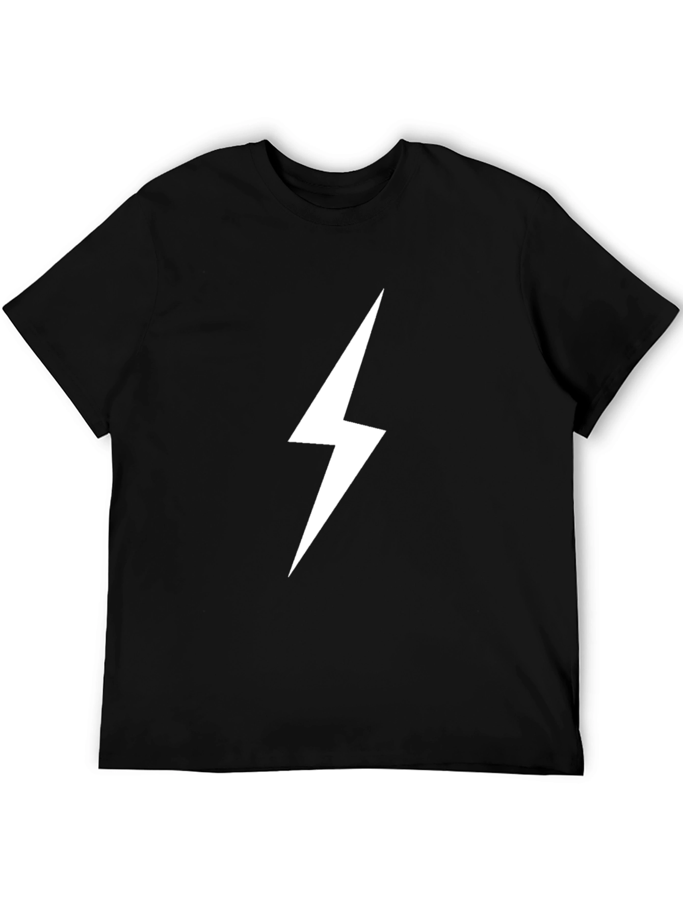 Black Lightning Bolt Tee -⚡Stylish & Casual
