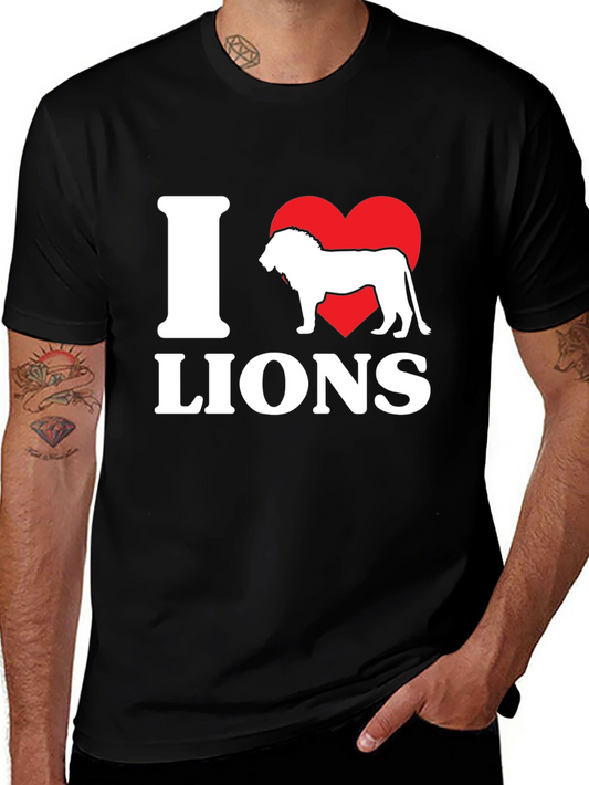 I Love Lions Graphic T-Shirt