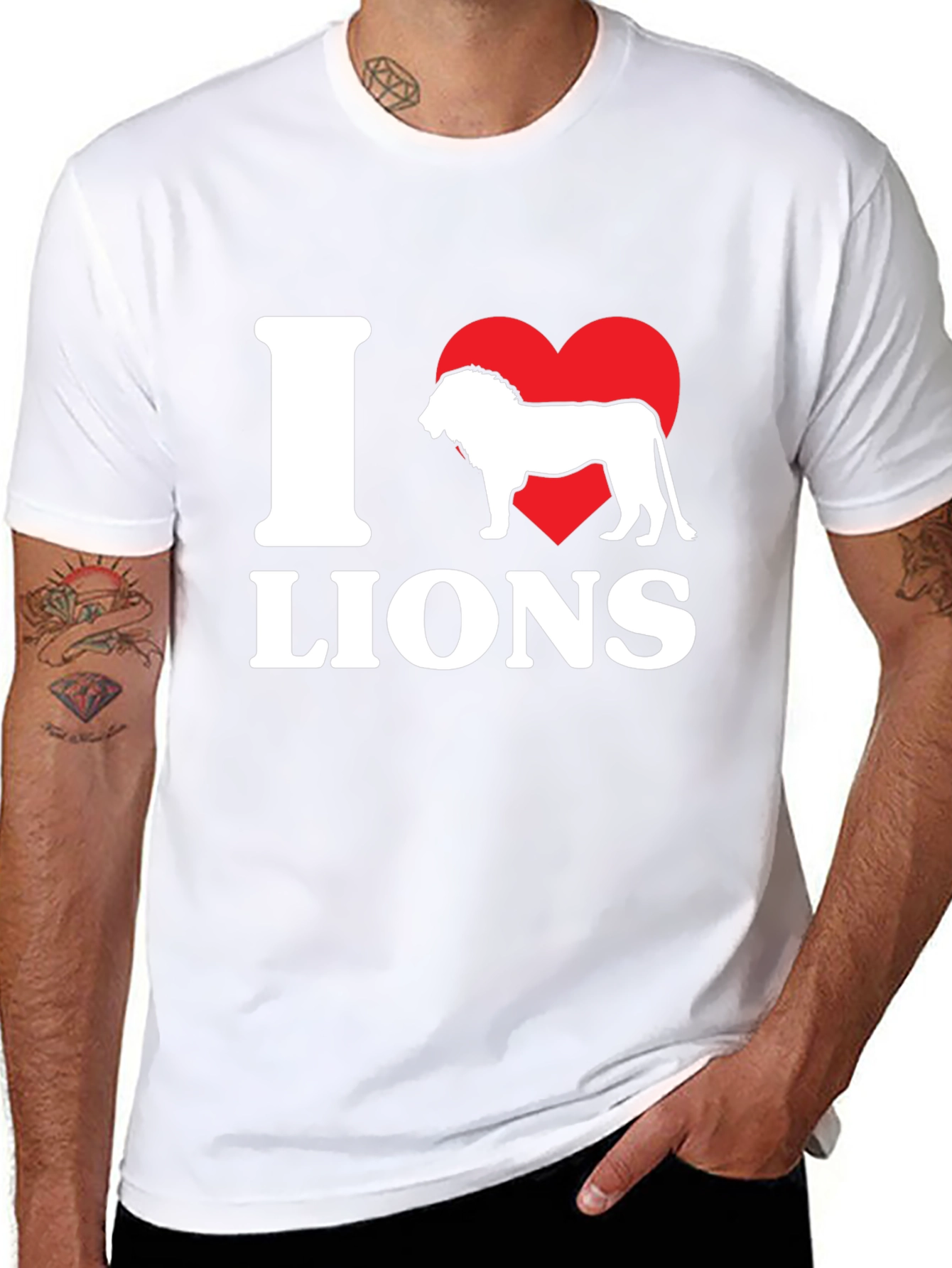 I Love Lions Graphic T-Shirt