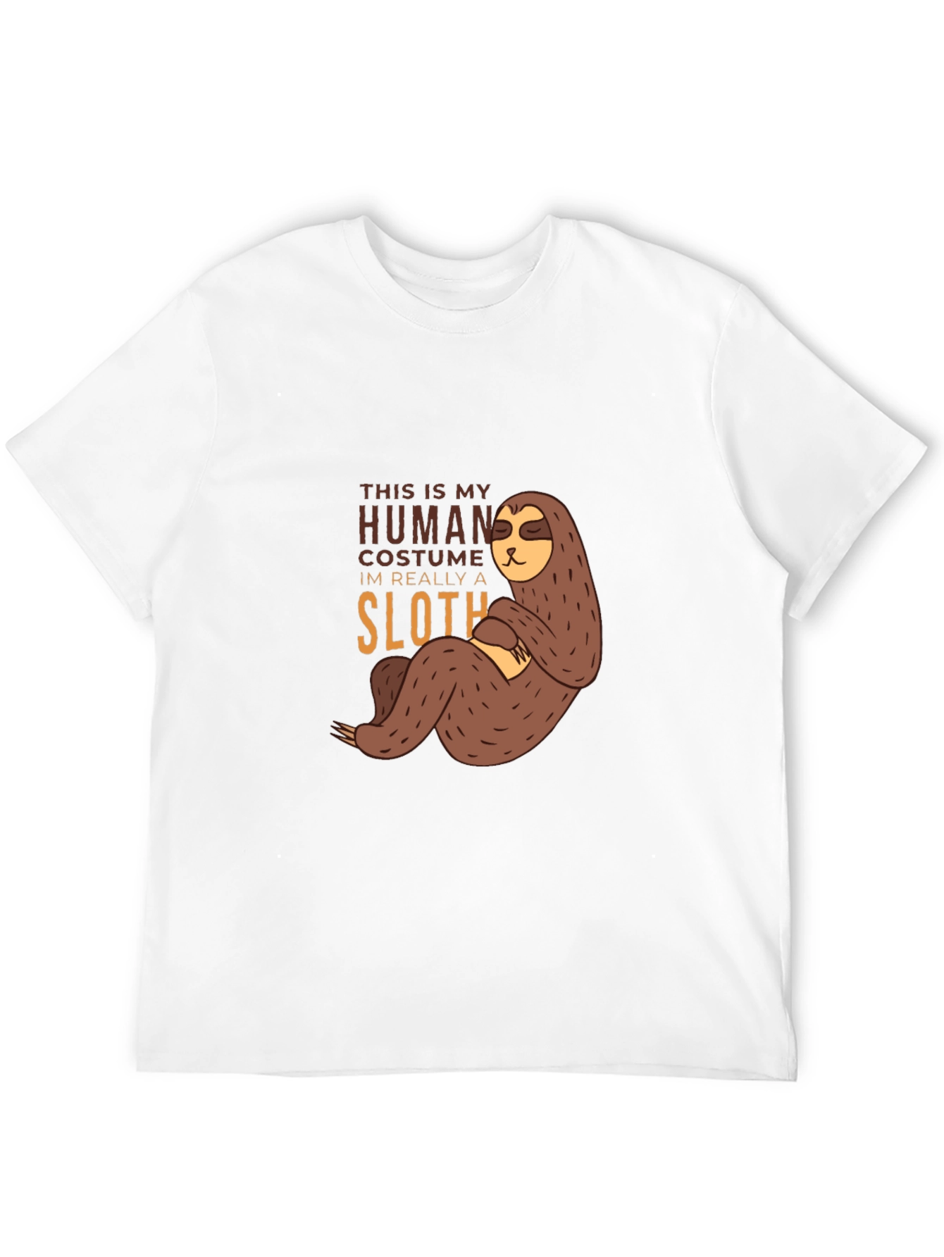 Funny Sloth Human Costume T-Shirt