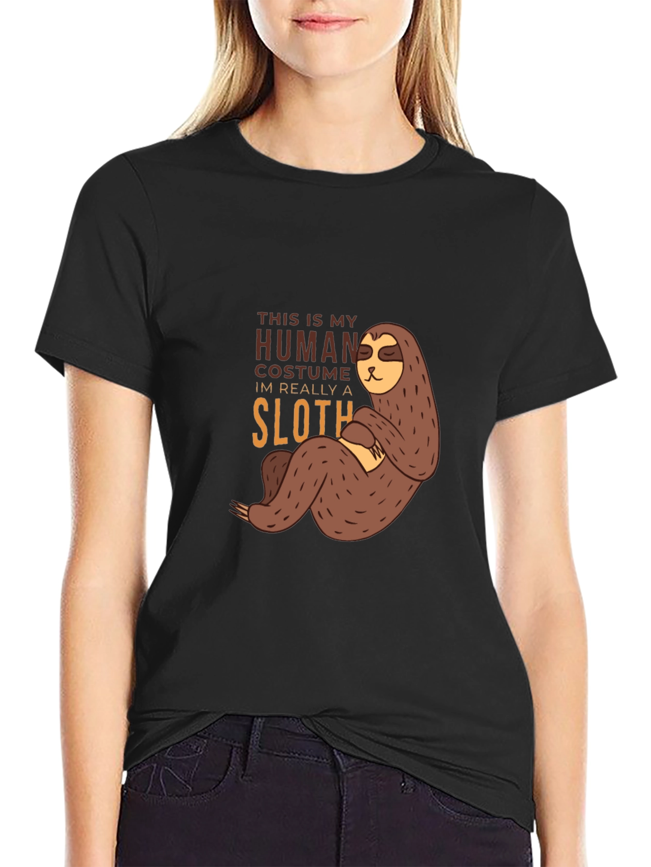 Funny Sloth Human Costume T-Shirt