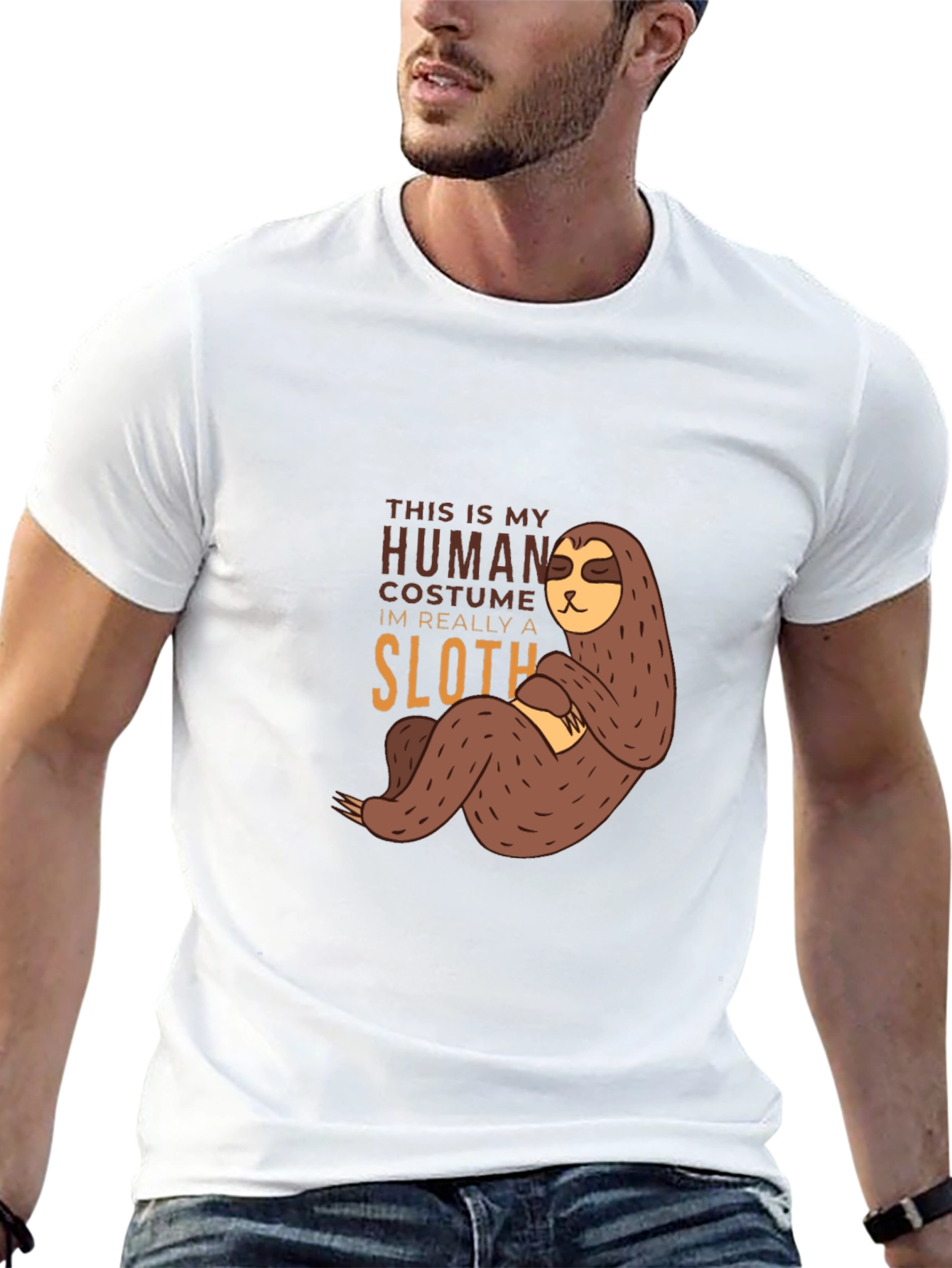 Funny Sloth Human Costume T-Shirt