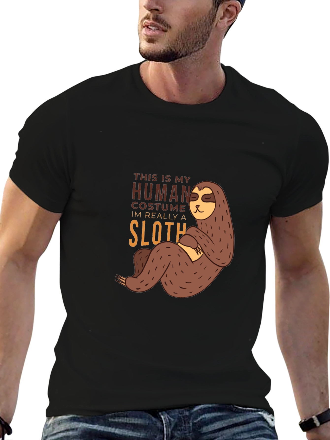 Funny Sloth Human Costume T-Shirt