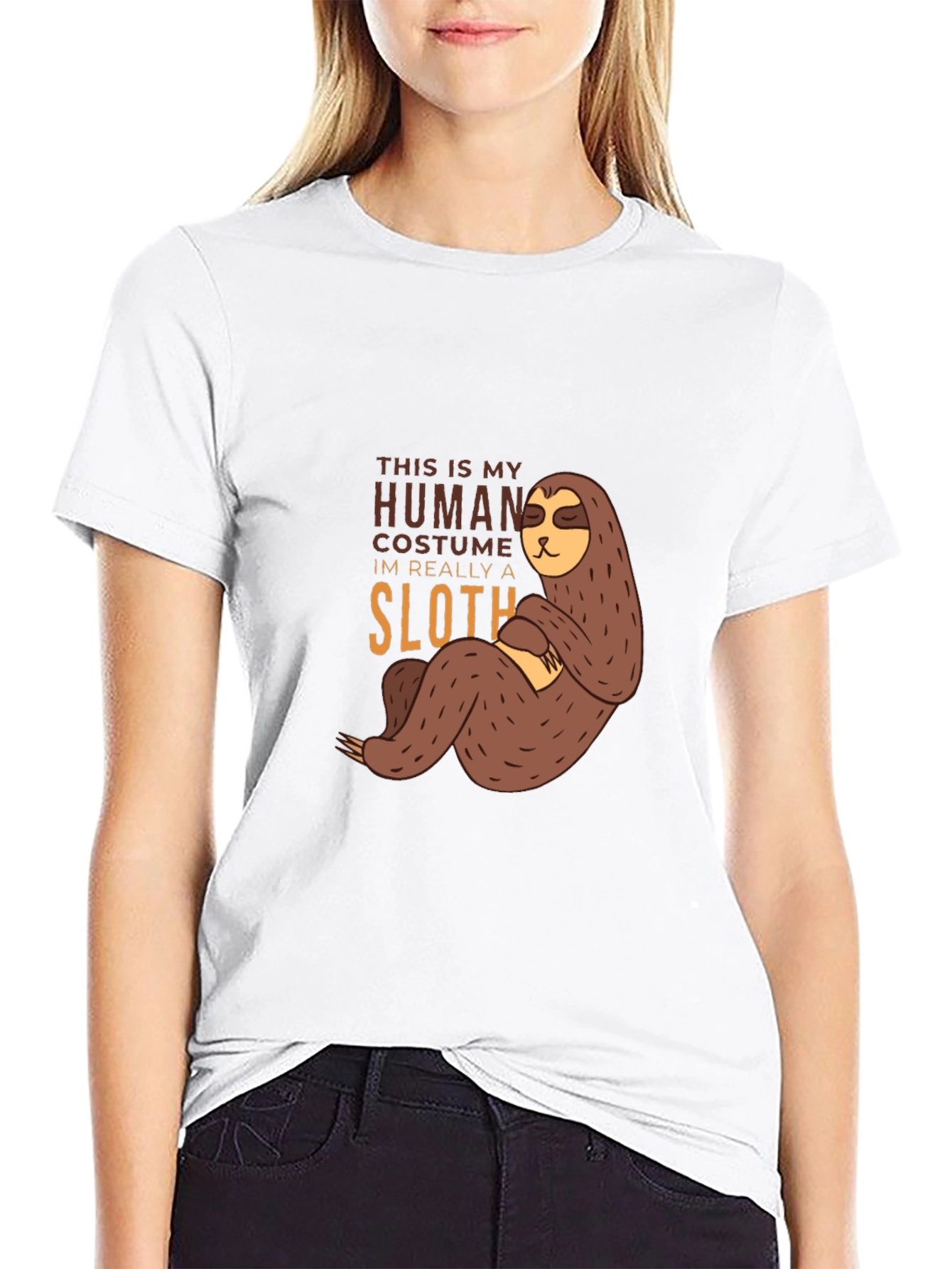 Funny Sloth Human Costume T-Shirt