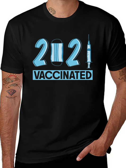 Vaccinated 2021 T-Shirt - Novelty Pandemic Tee