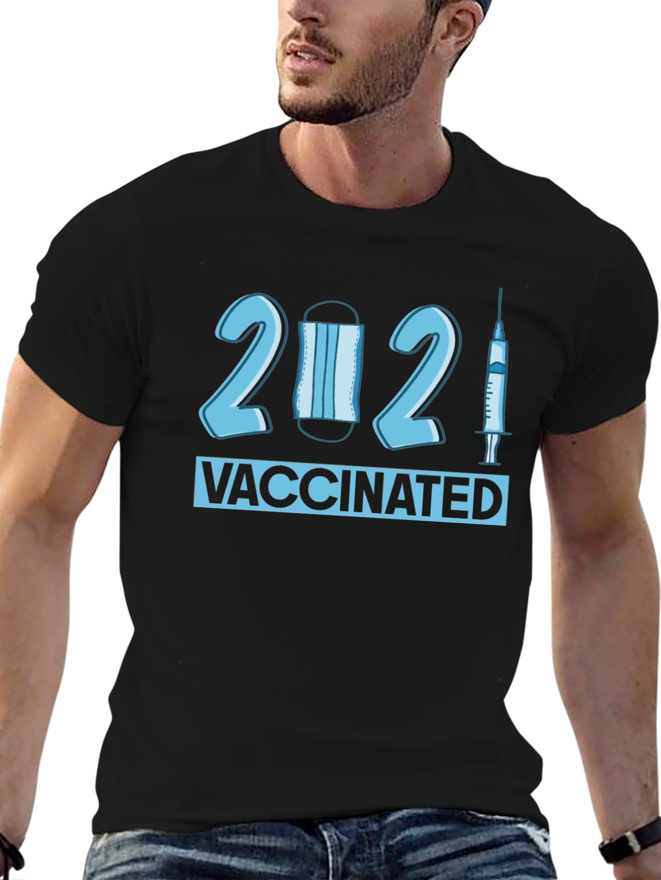 Vaccinated 2021 T-Shirt - Novelty Pandemic Tee