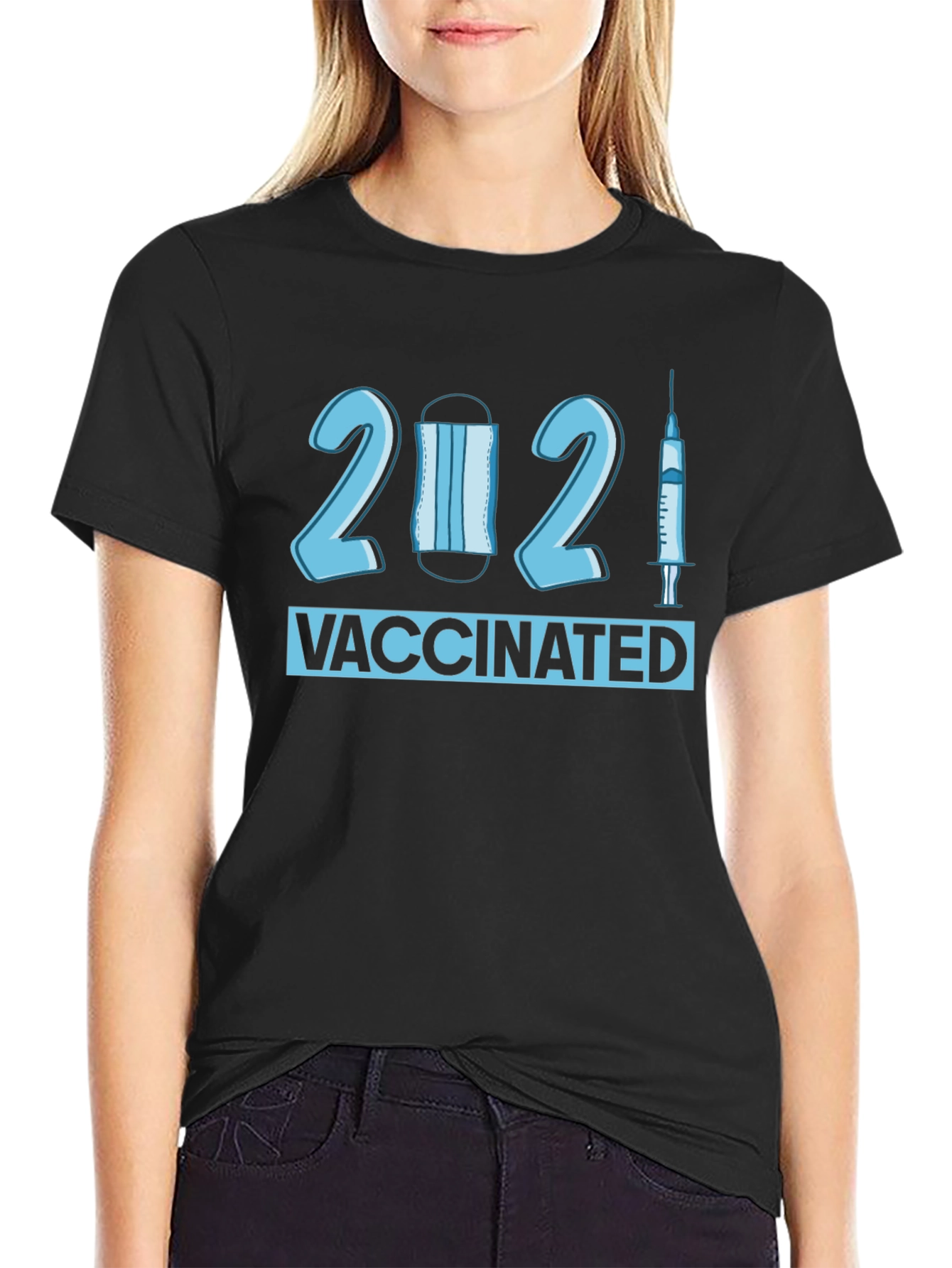 Vaccinated 2021 T-Shirt - Novelty Pandemic Tee