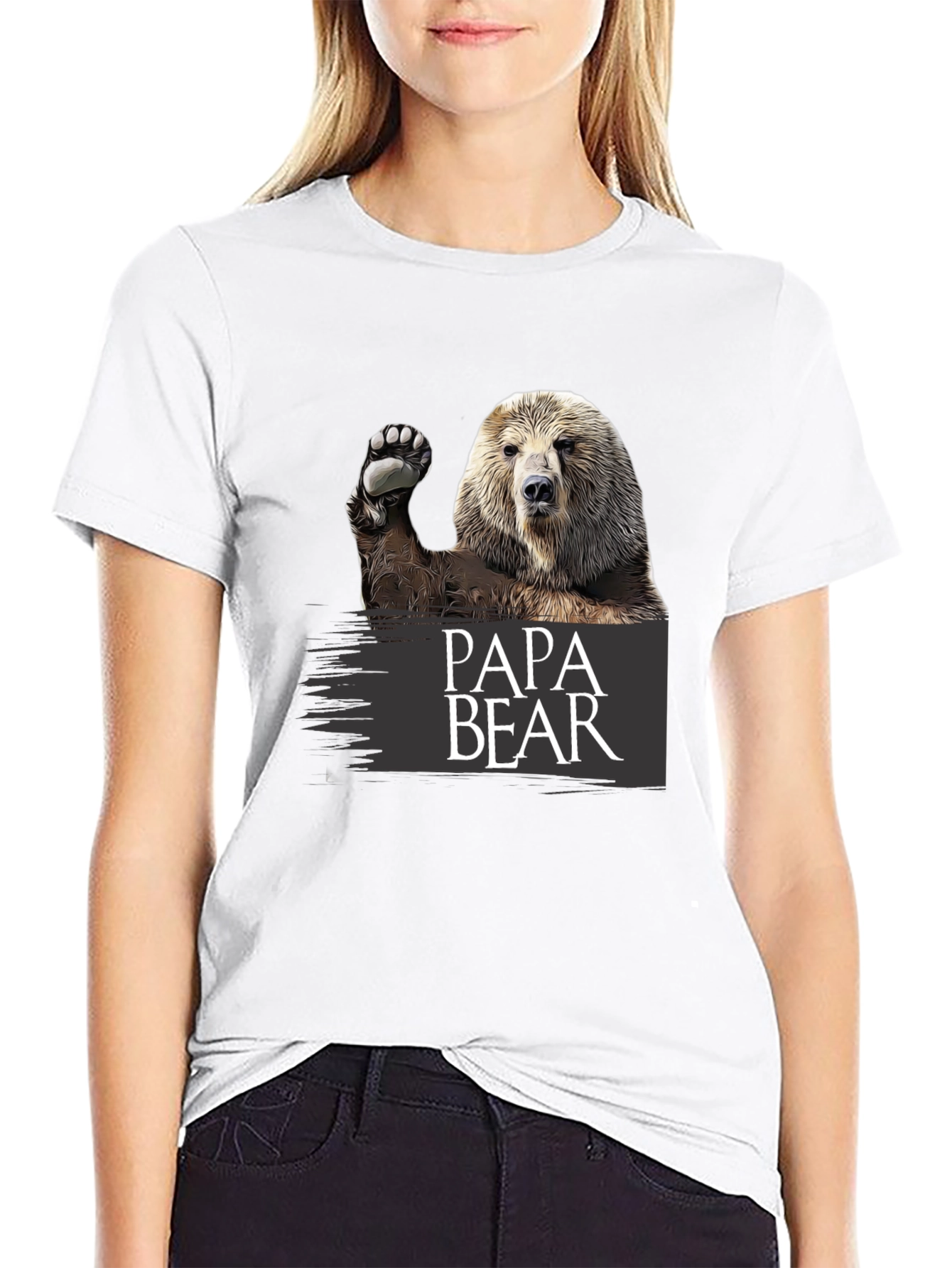 Papa Bear Graphic T-Shirt - Great Gift!