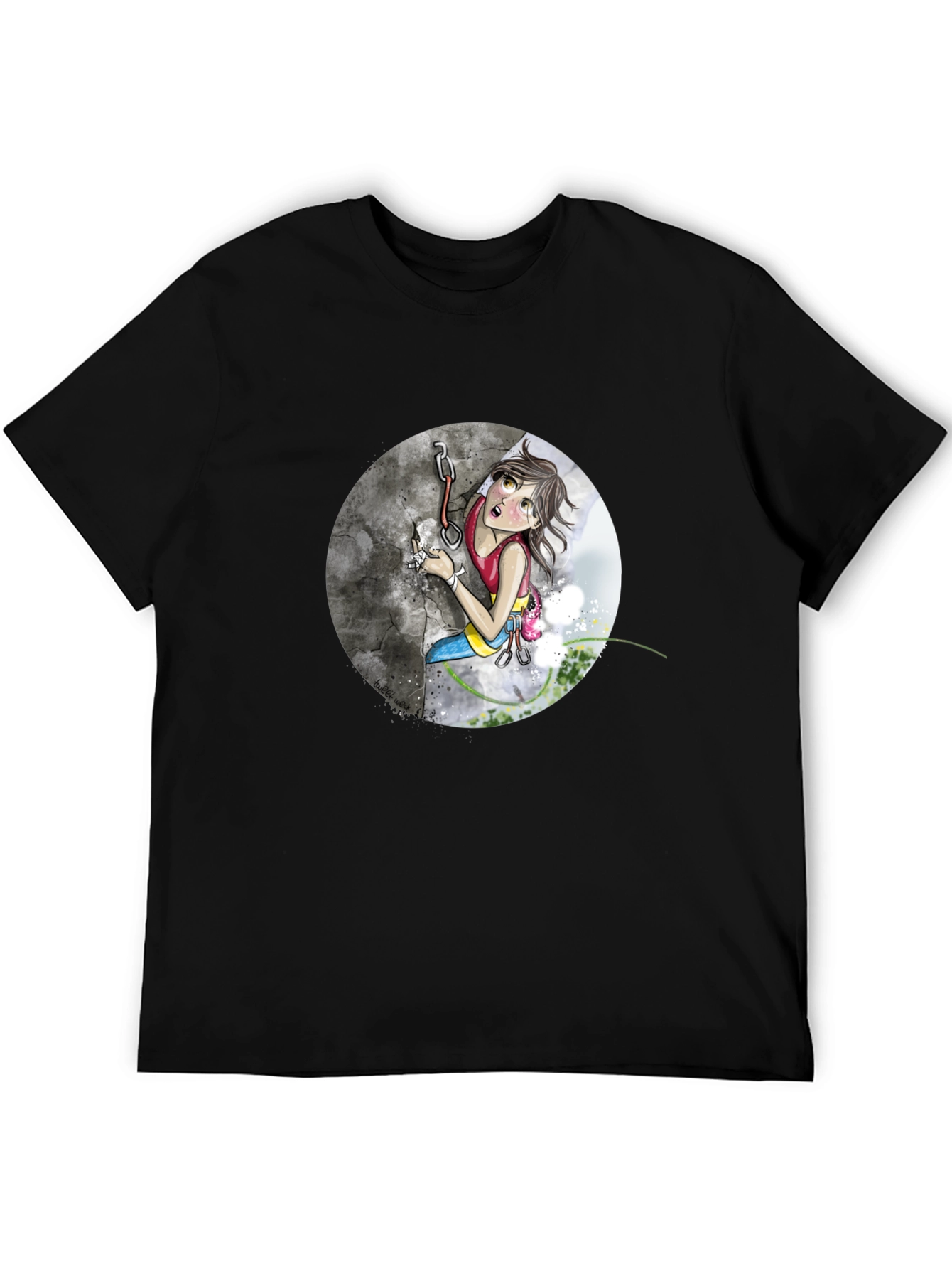Climbing Girl Graphic Tee - Adventure T-Shirt