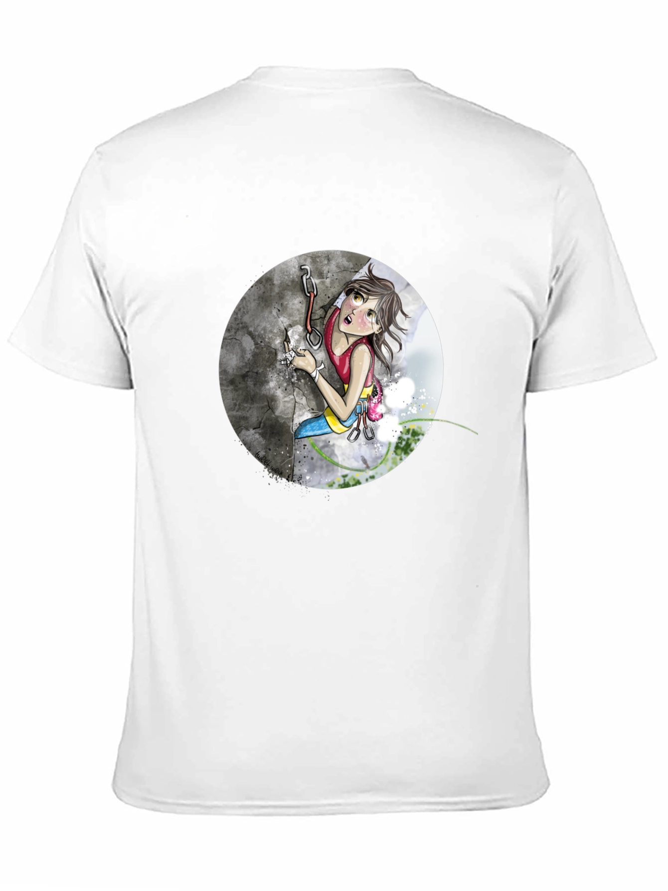 Climbing Girl Graphic Tee - Adventure T-Shirt