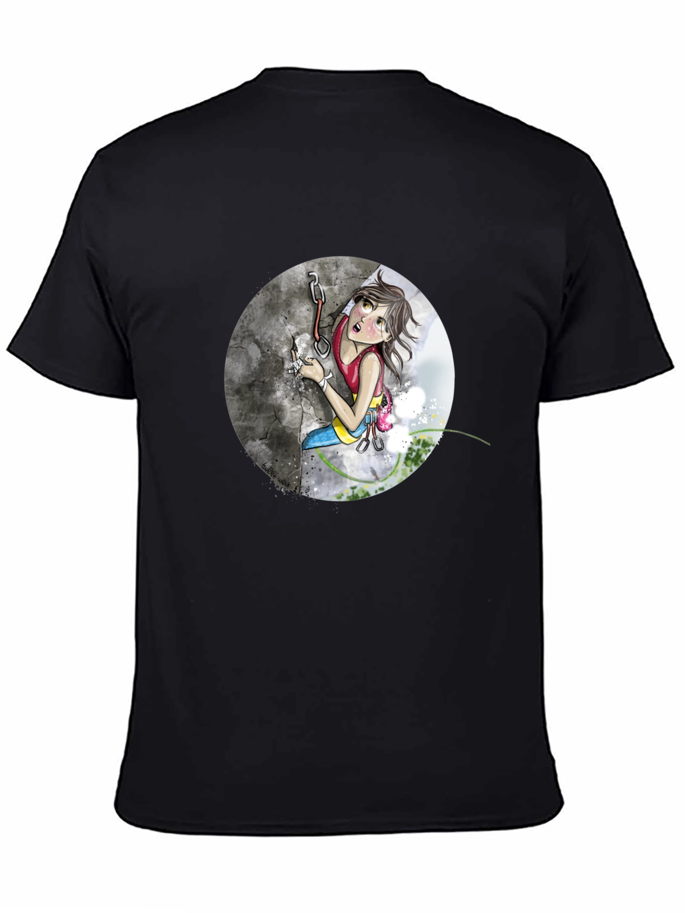 Climbing Girl Graphic Tee - Adventure T-Shirt