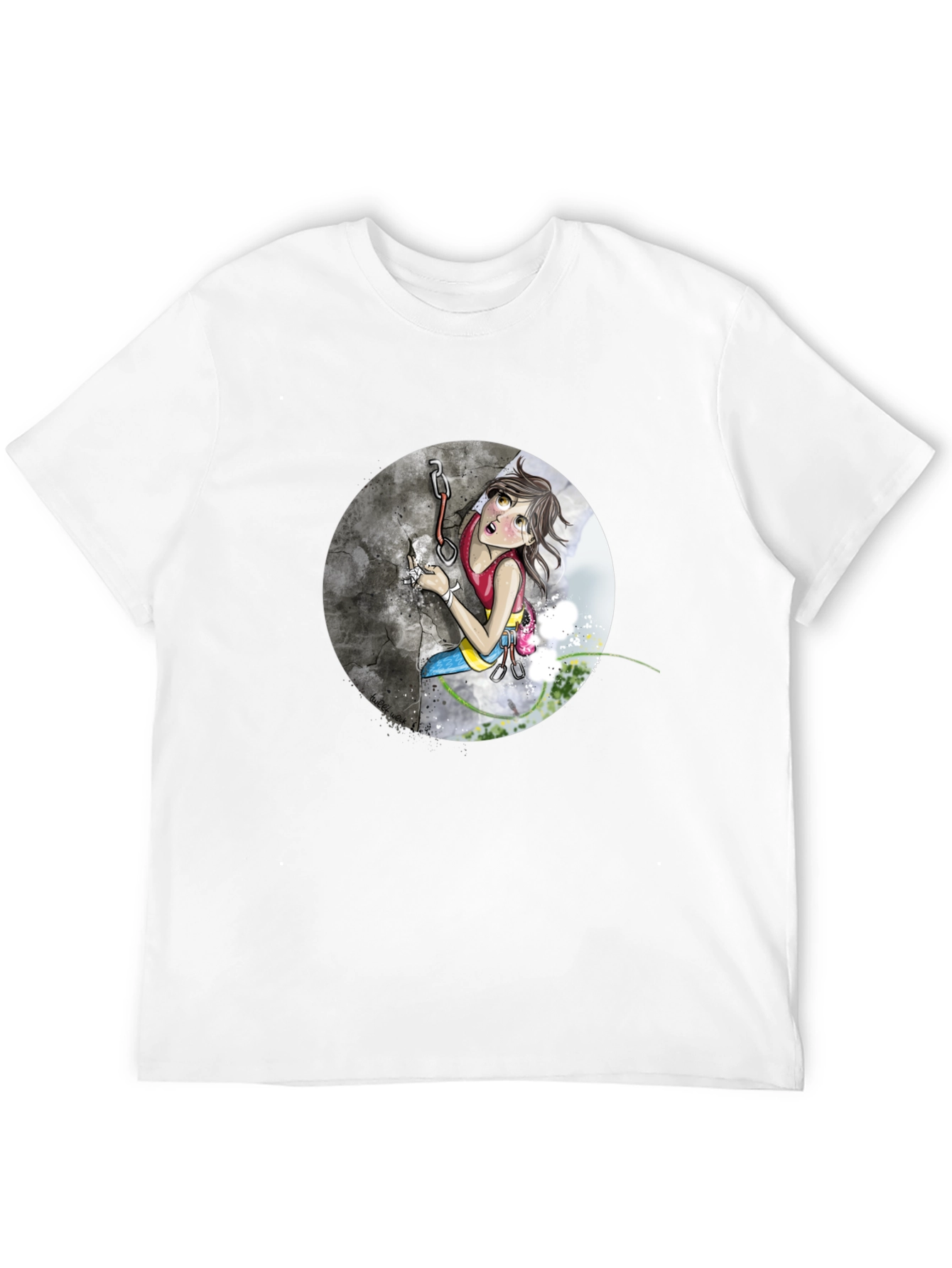 Climbing Girl Graphic Tee - Adventure T-Shirt