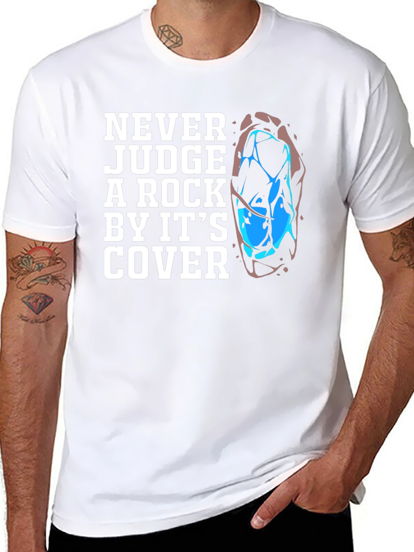 Never Judge a Rock Graphic Tee