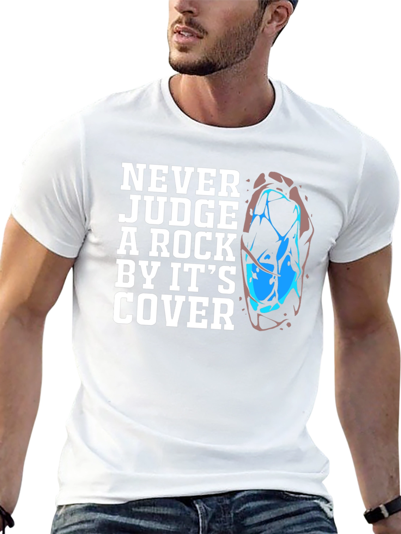 Never Judge a Rock Graphic Tee