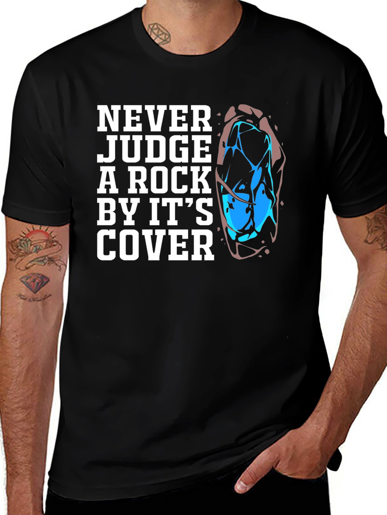 Never Judge a Rock Graphic Tee