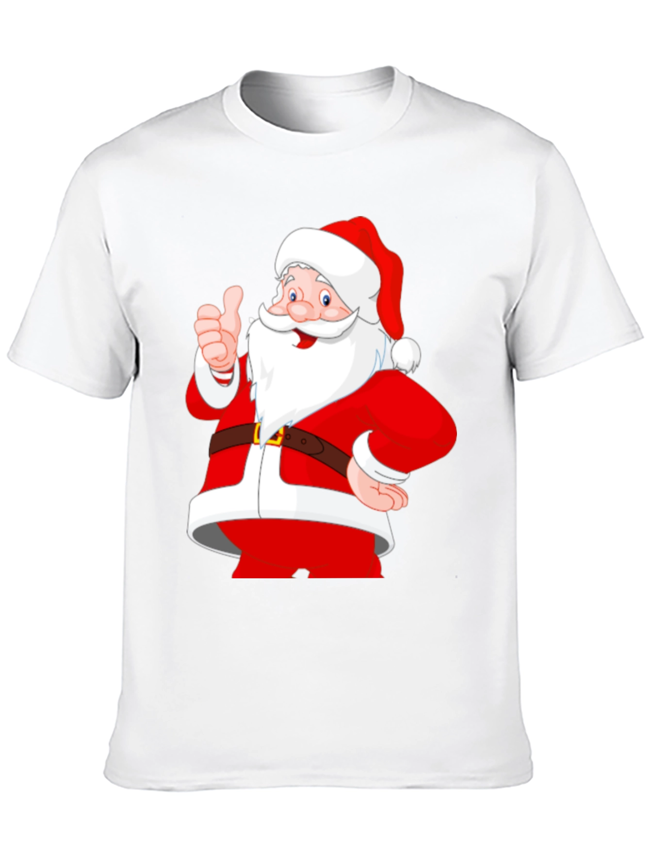 Santa Claus Graphic Print T-Shirt - Holiday Cheer