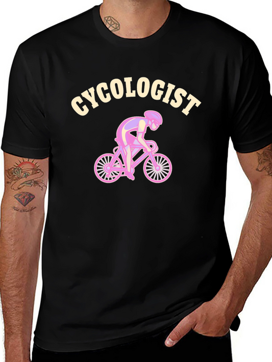 Cycologist Cyclist T-Shirt - Black Comfortable Fit