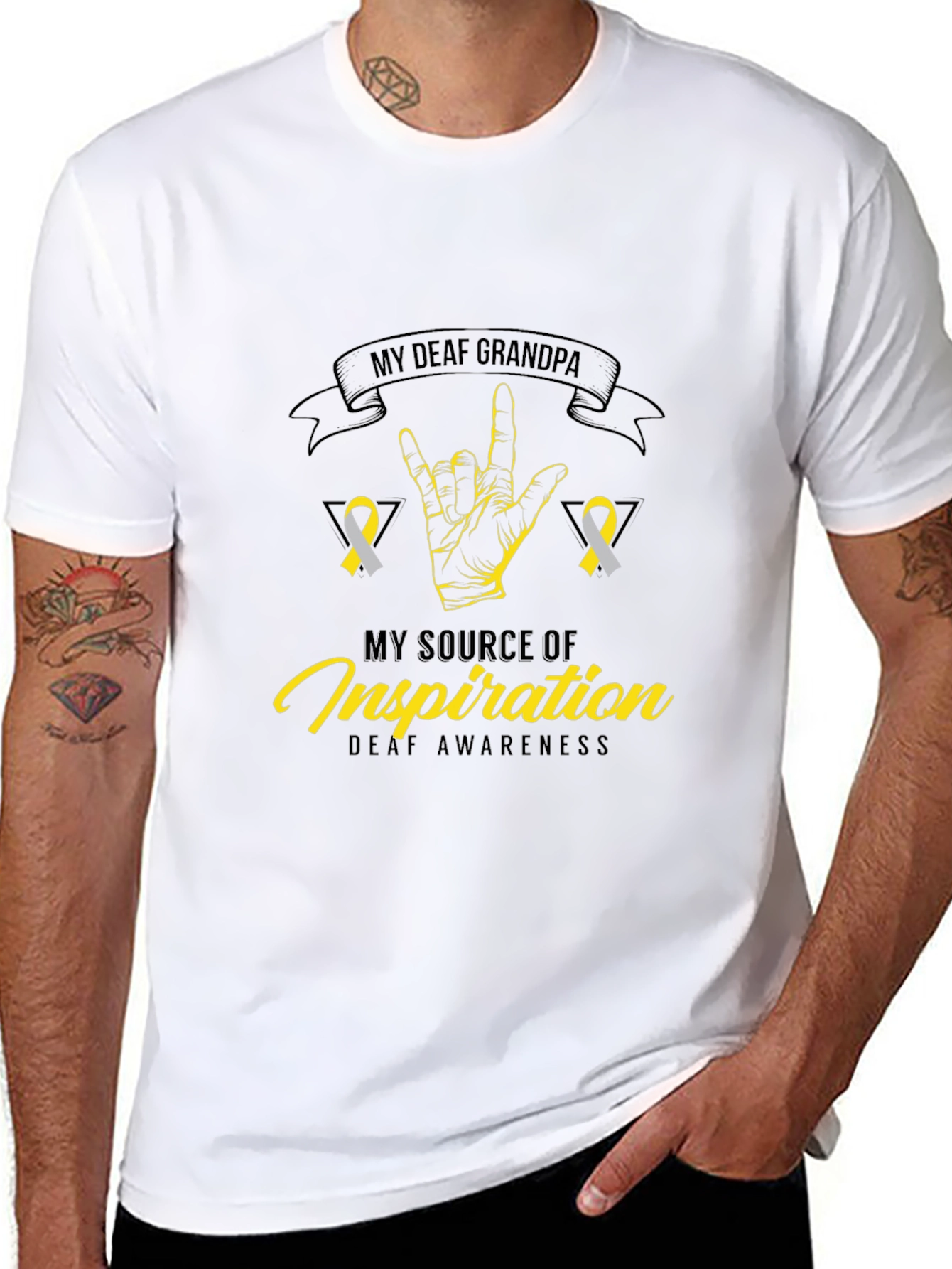 My Deaf Grandpa Awareness T-Shirt