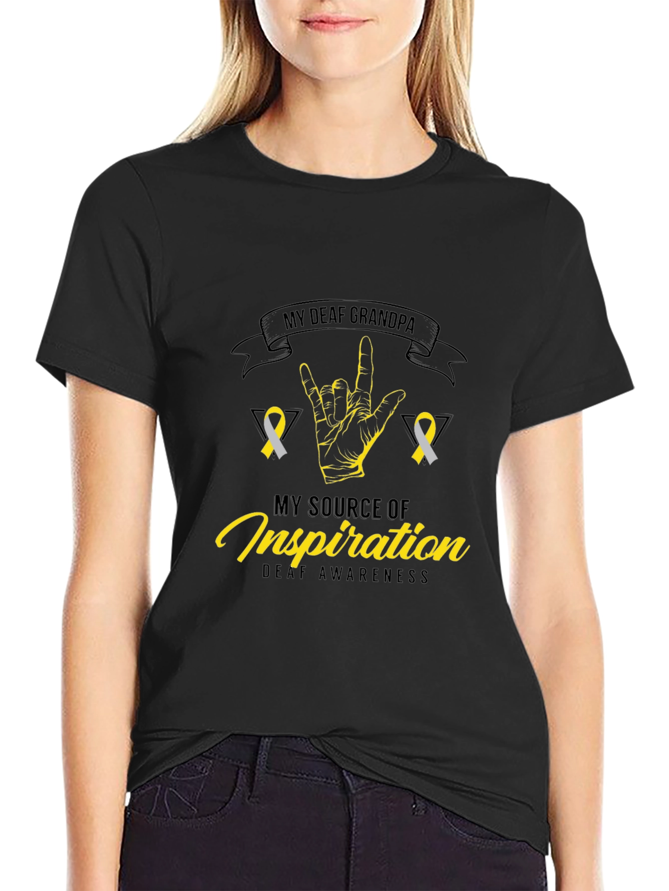 My Deaf Grandpa Awareness T-Shirt