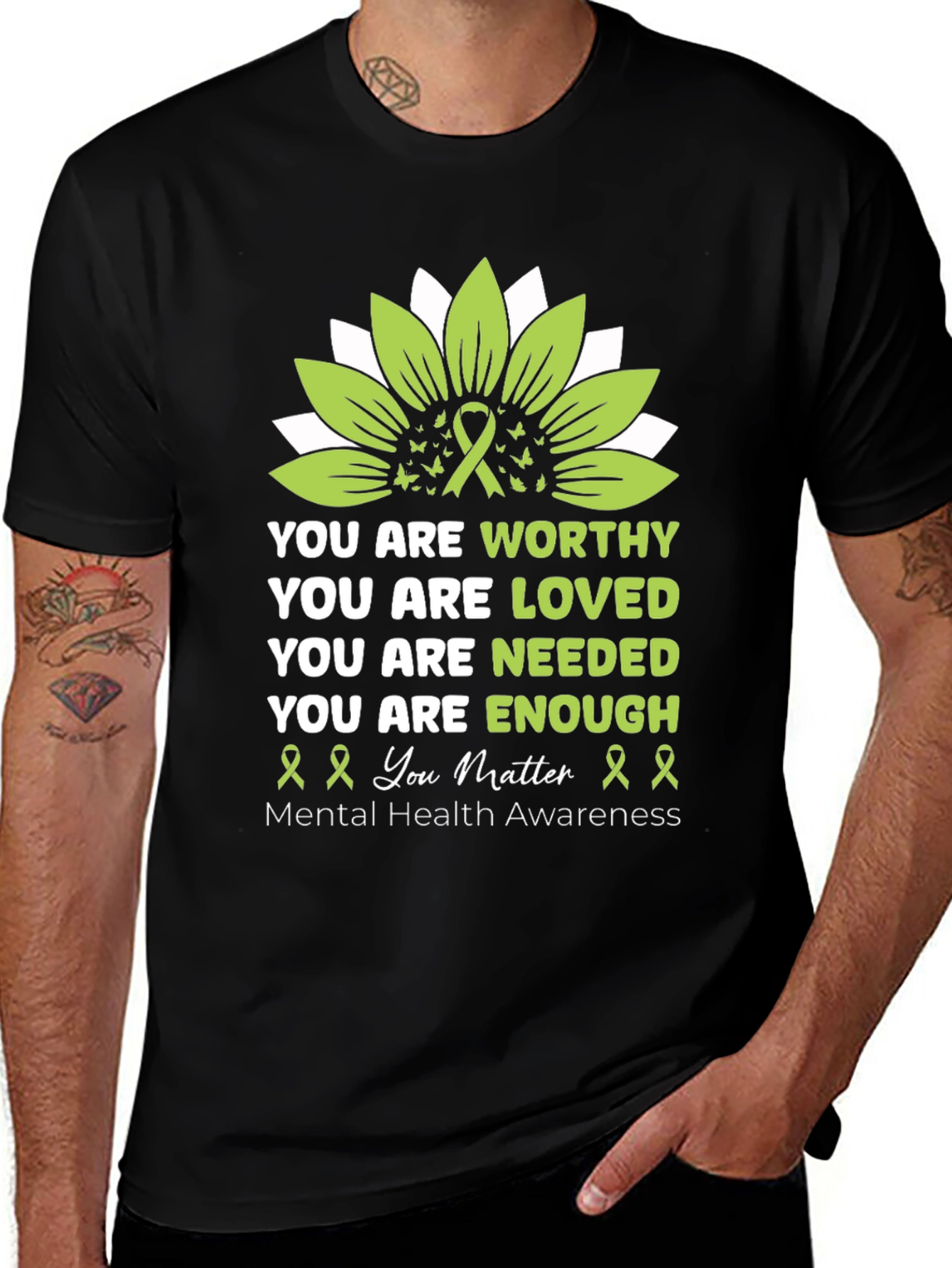 Mental Health Awareness Graphic T-Shirt