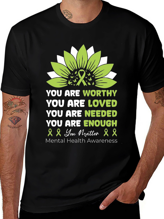 Mental Health Awareness Graphic T-Shirt