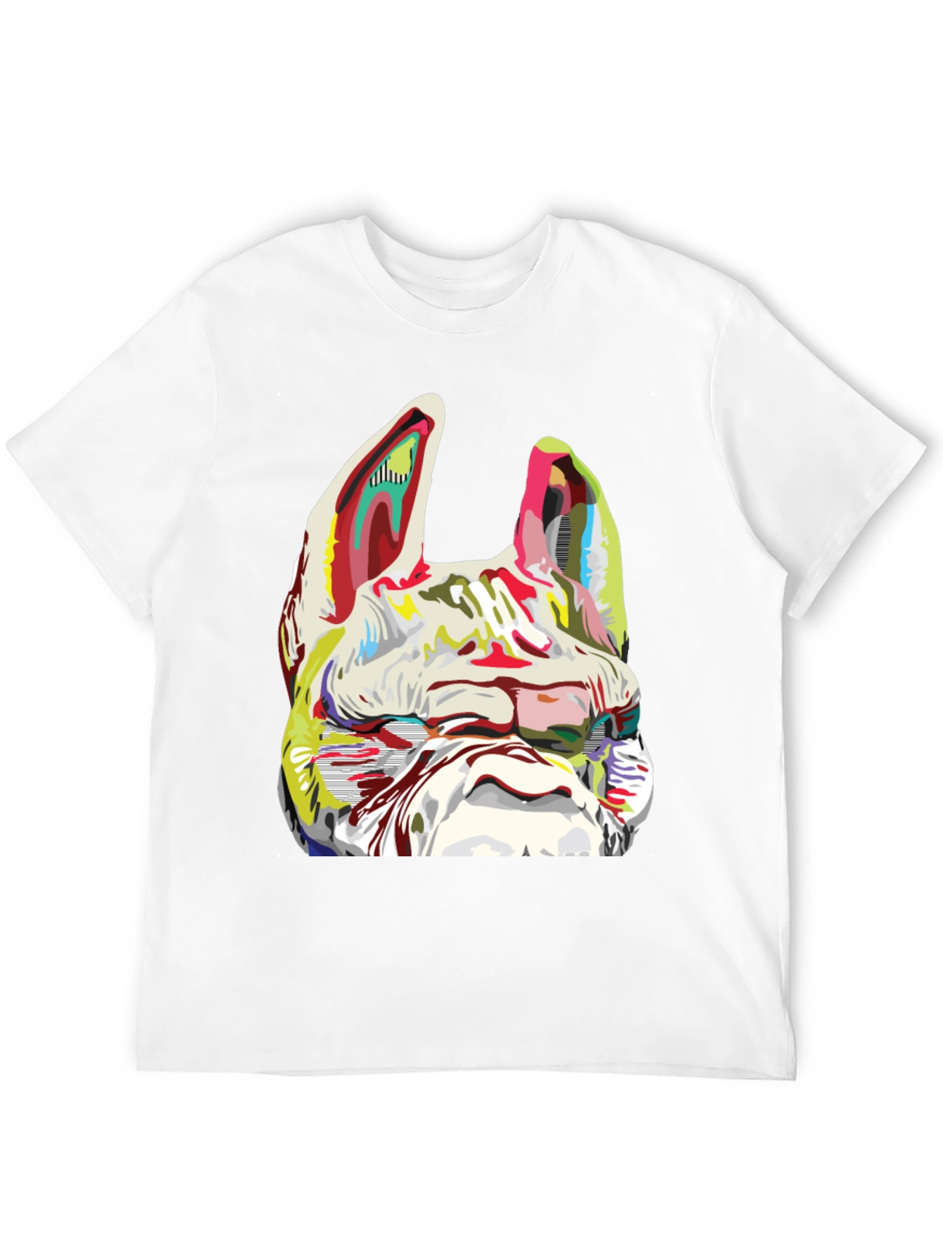 Dog Graphic Print Crew Neck T-Shirt