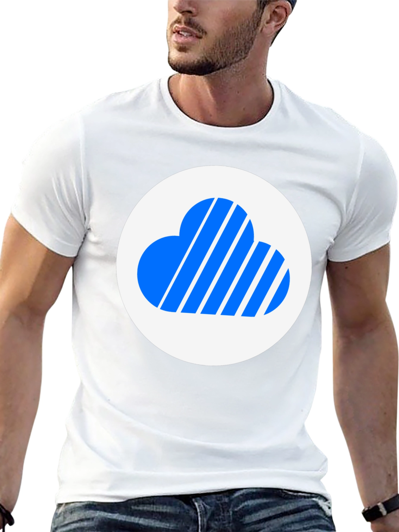 Cloud Logo Black T-Shirt - Modern Style