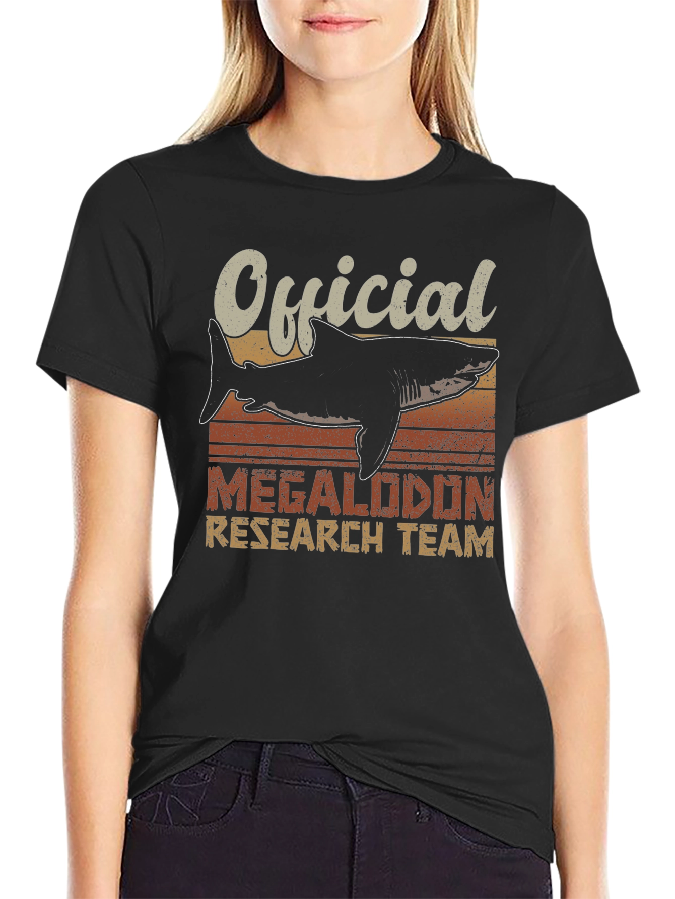 Official Megalodon Research Team Graphic T-Shirt